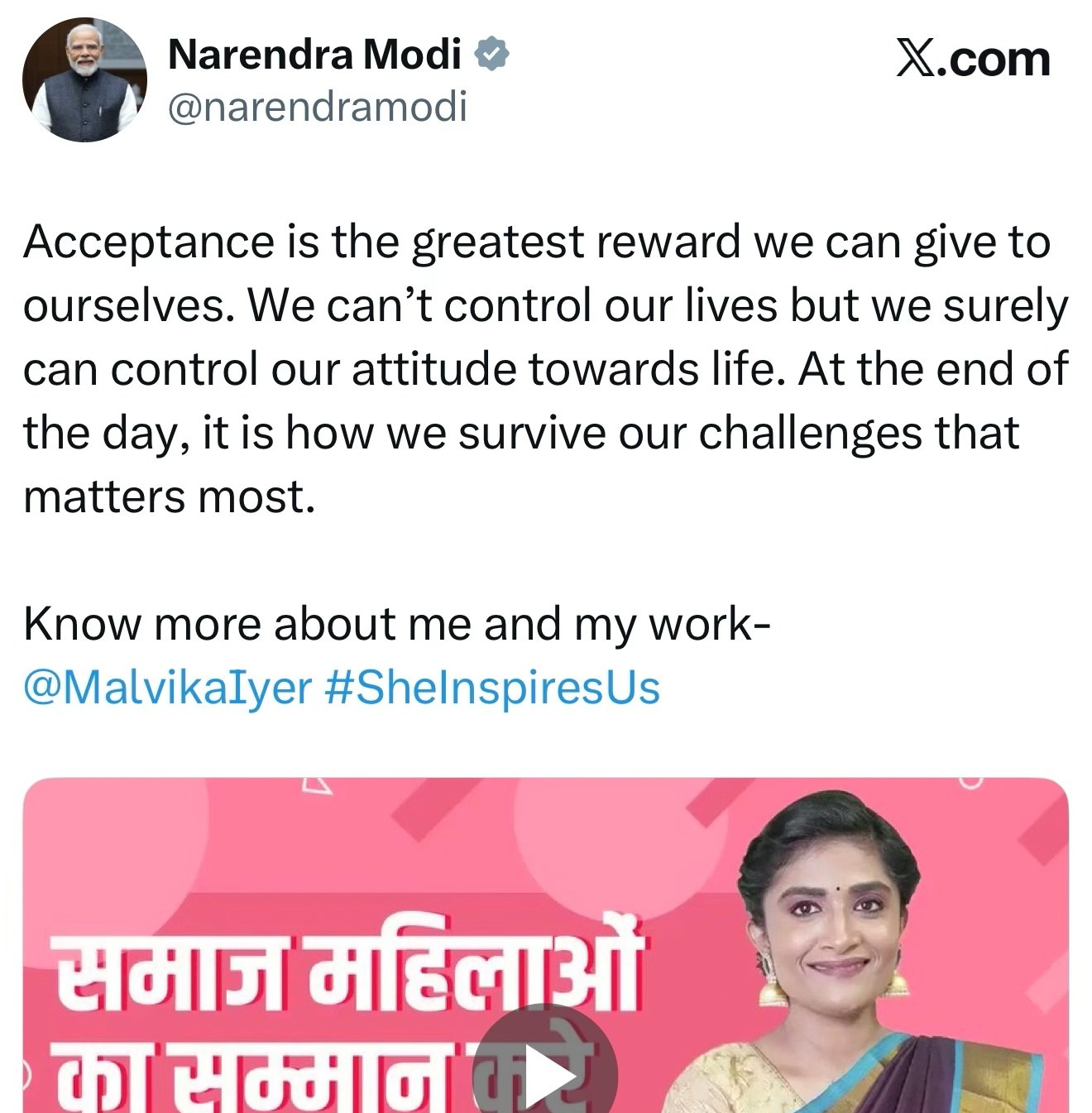 Took over the PM's social media