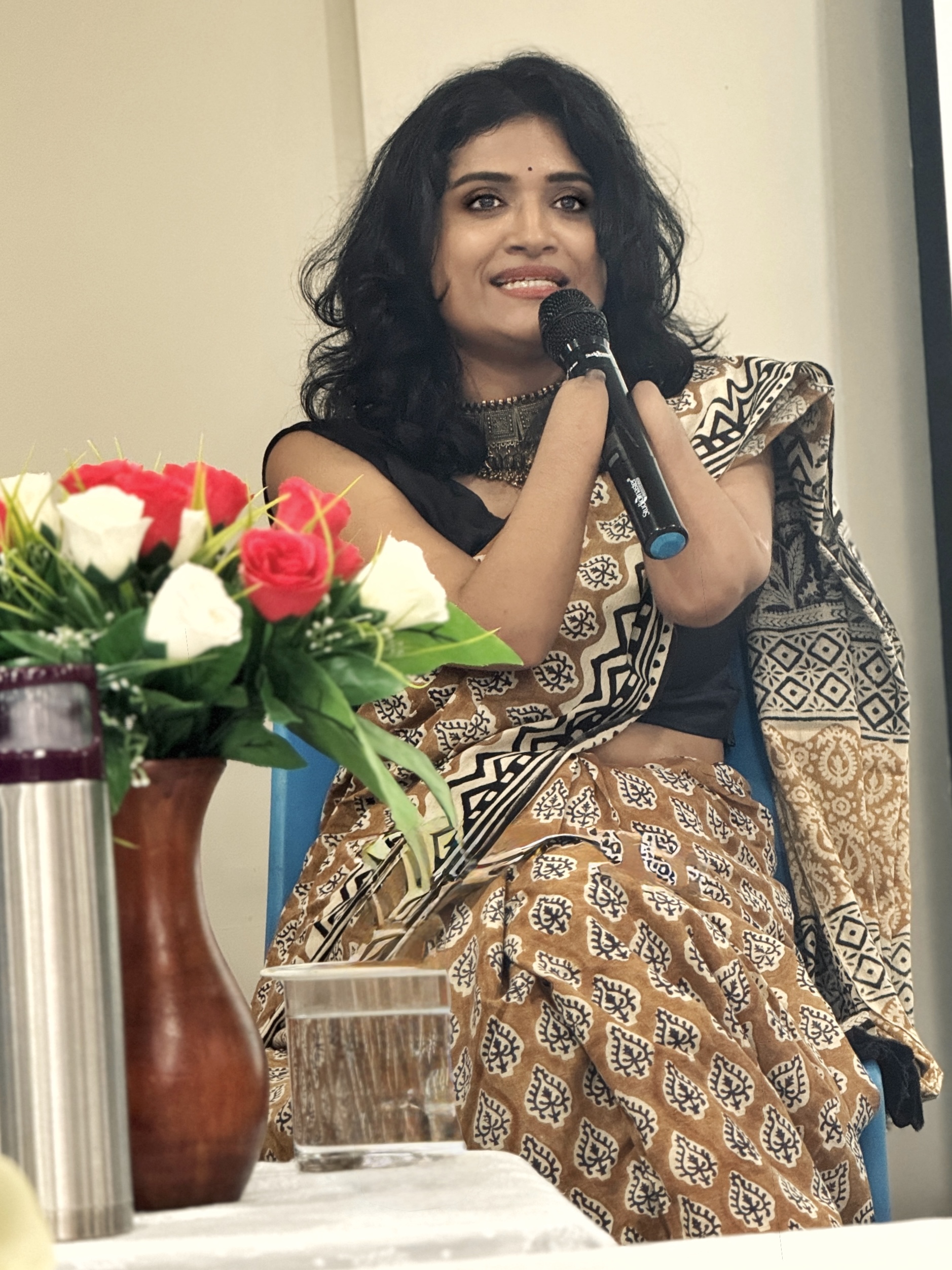 Dr. Malvika Iyer on stage