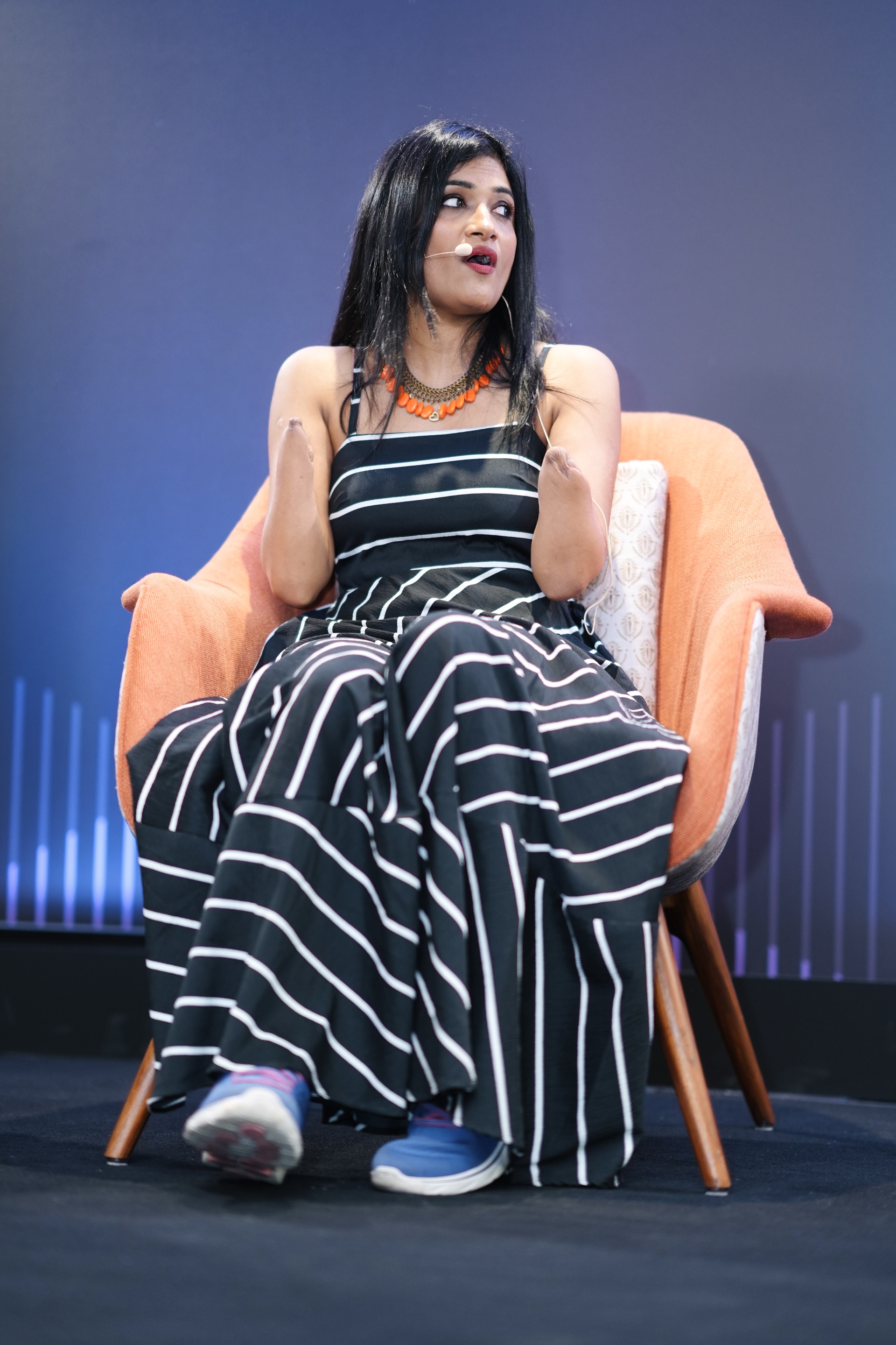 Dr. Malvika Iyer on stage