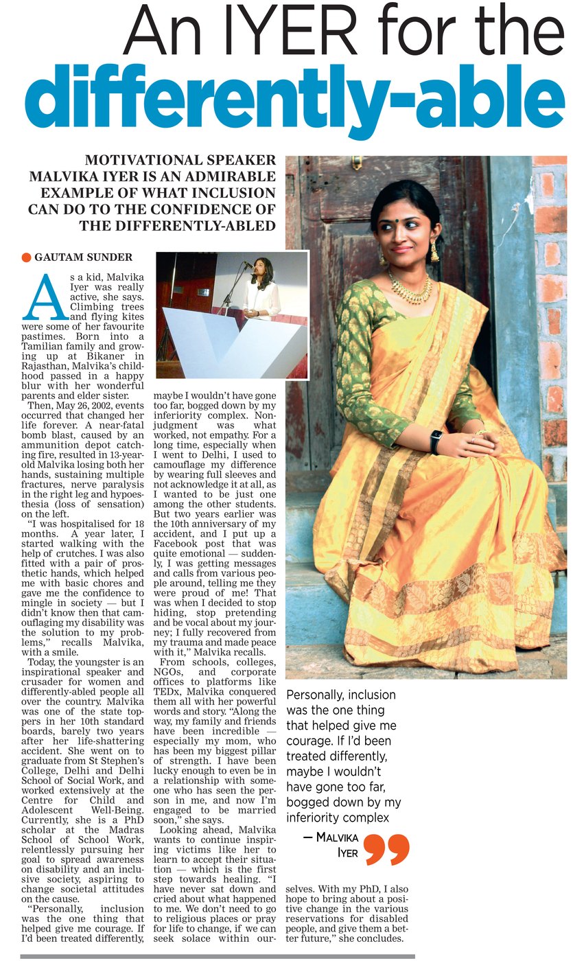 An IYER for the differently-able