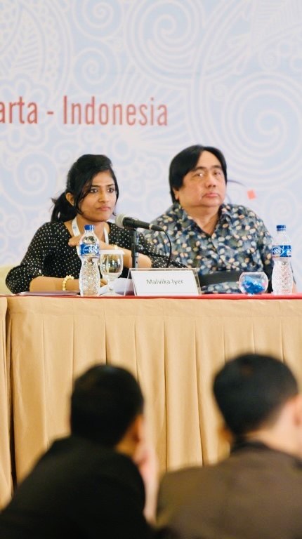 Dr. Malvika Iyer on stage