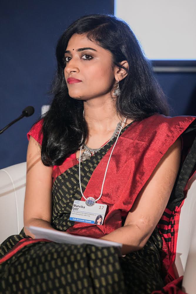 Dr. Malvika Iyer on stage