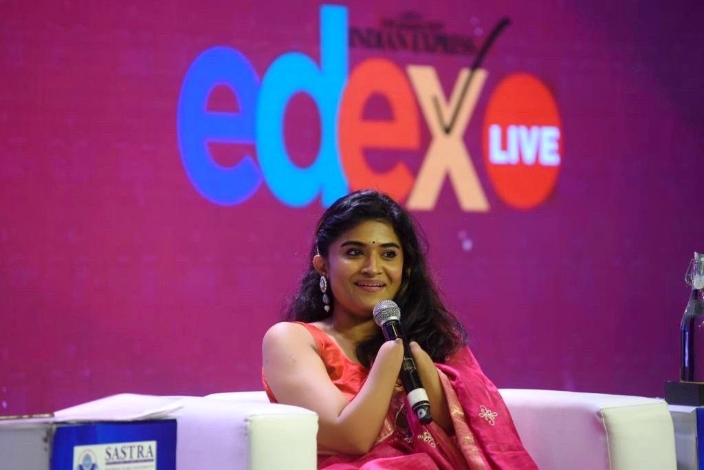 Dr. Malvika Iyer on stage