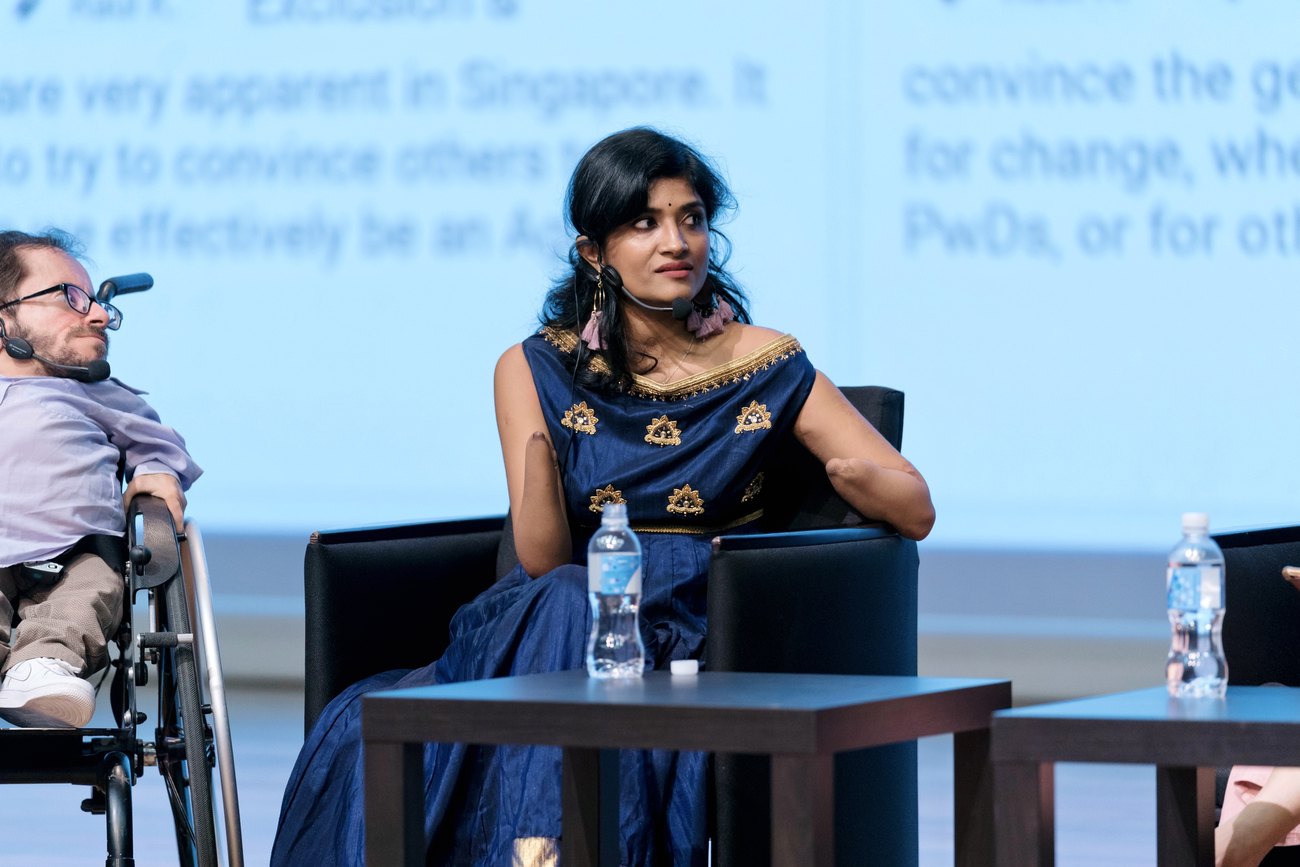 Dr. Malvika Iyer on stage