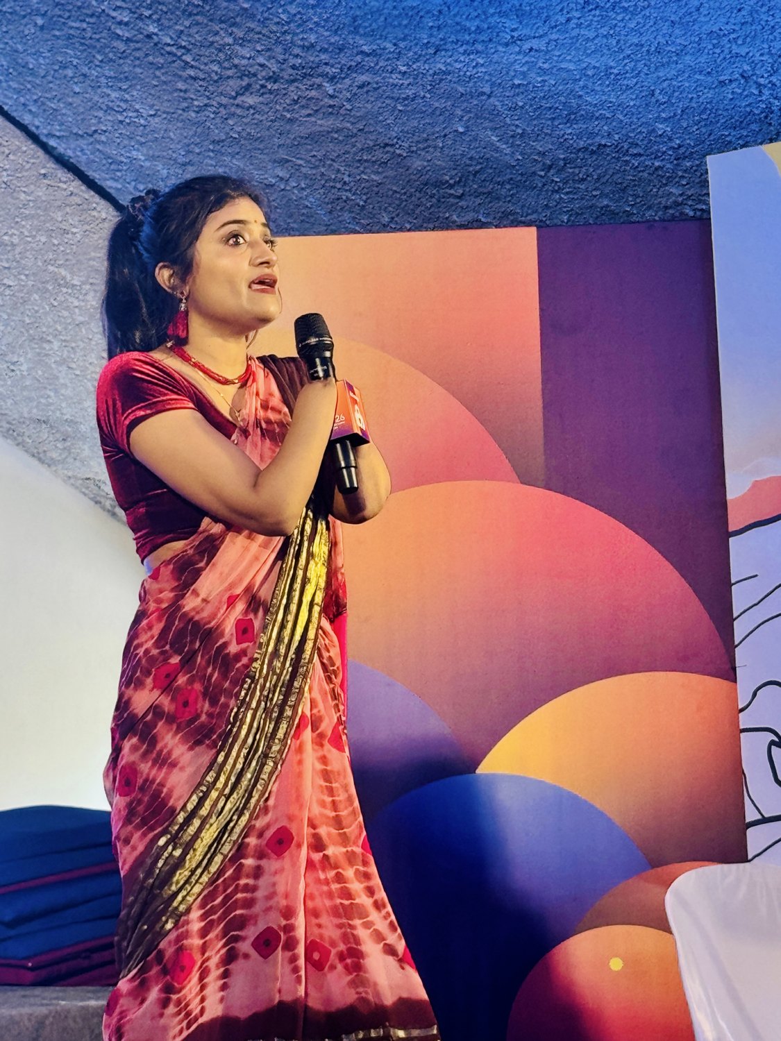 Dr. Malvika Iyer on stage