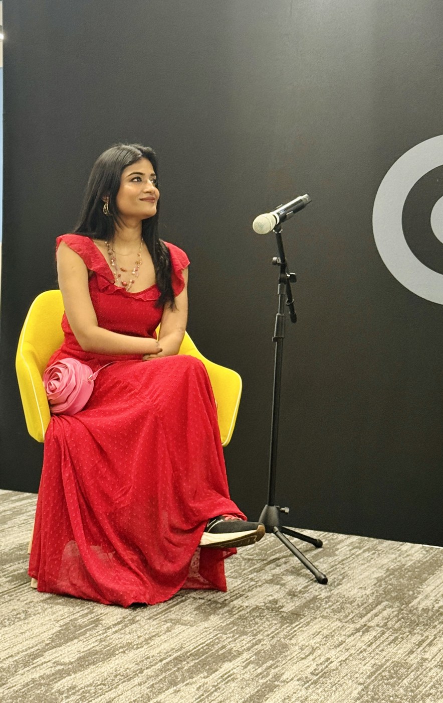 Dr. Malvika Iyer on stage